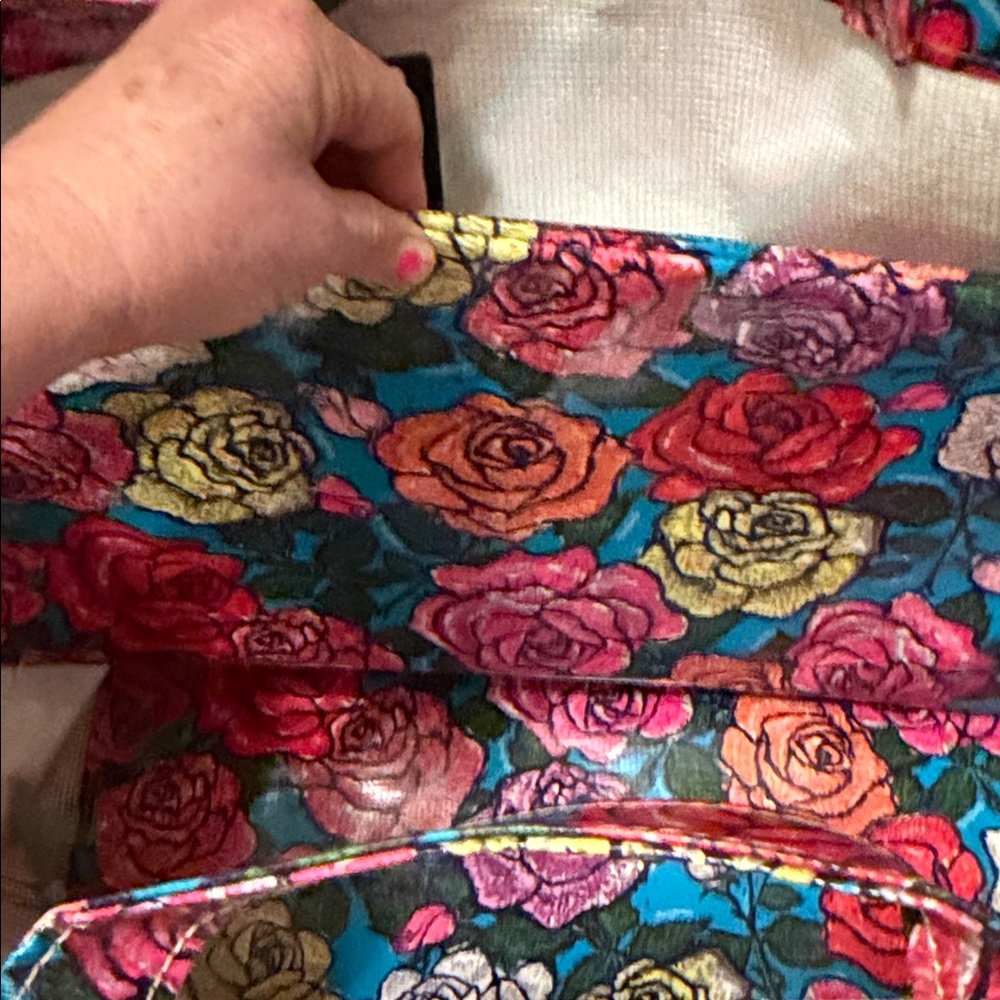 Consuela Vibrant Rose Pattern Tote - Picture 6 of 11